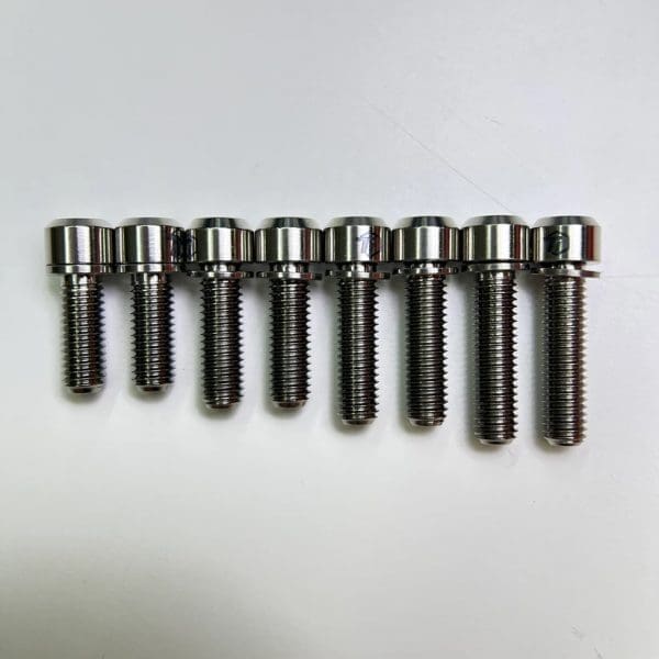 1 con Ốc potang hiệu Ti-parts Titanium M5 Narrow Head Stem Bolt Ti-Parts M5x20 Aero Handlebar Road/MTB - Ảnh 8