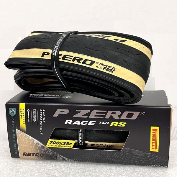 Vỏ xe đạp Pirelli P-Zero Race RS, Tubuless TLR, size 700, màu vàng Cream - Retro - Ảnh 1