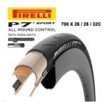 1 cái Vỏ/Lốp xe đạp Pirelli P7 Sport Roadbike Tire size 700 Clincher Road Bike Race All Round Tyre Black - Ảnh 2
