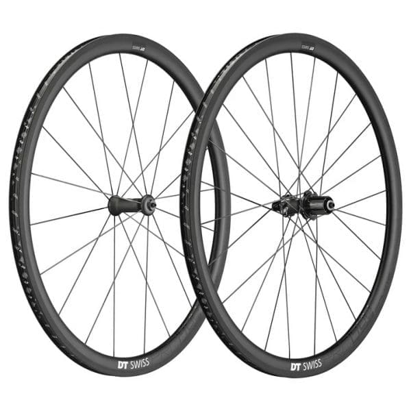 Bánh xe Dtswiss PRC1400, carbon, Clincher, cối Shimano, dành cho thắng gôm Rim Brake - Ảnh 1