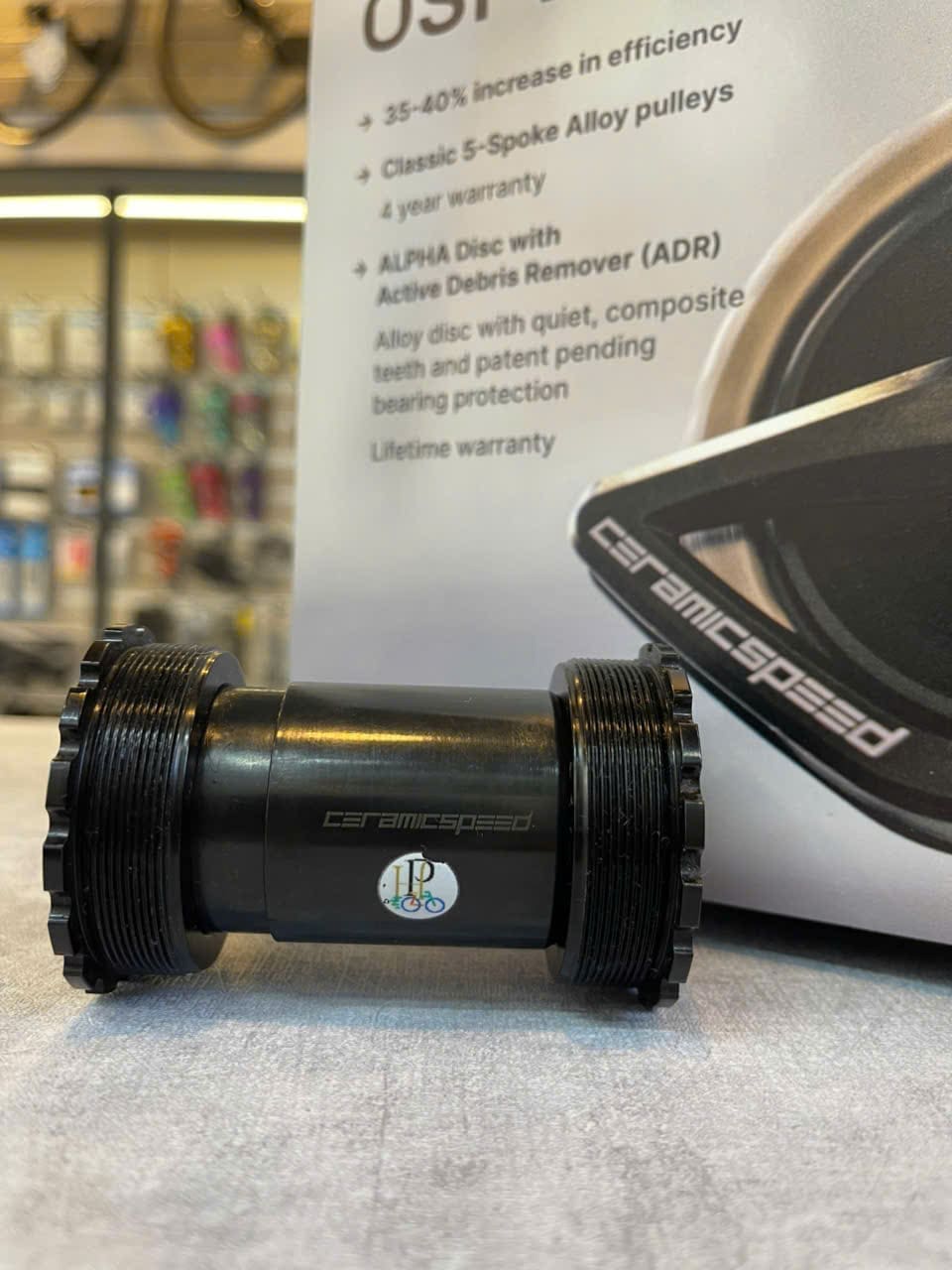 BBT47 CERAMICSPEEDS-1 (Hàng cũ) Ceramic speed T47 BB cho giò Shimano, Đen - Ảnh 1